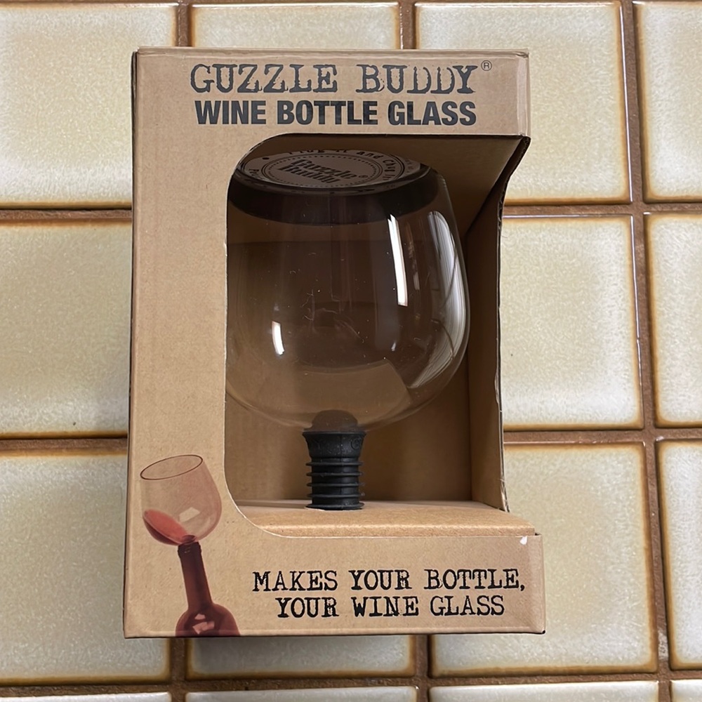 Guzzle Buddy Wine Bottle Glass!